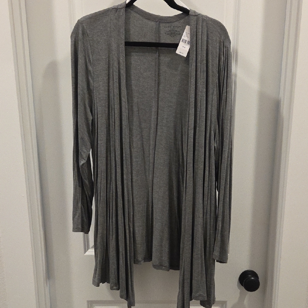 Lane Bryant Gray Open Front Cardigan